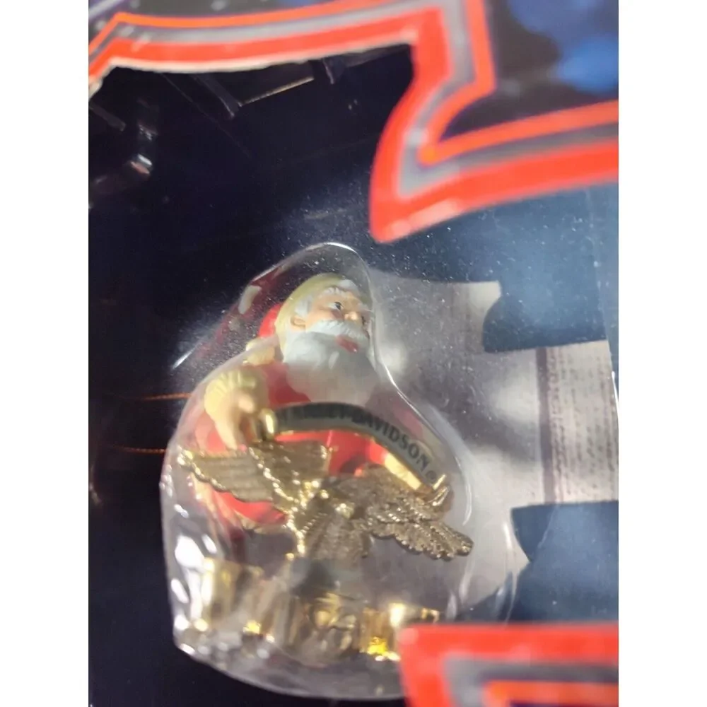Harley-Davidson Christmas Ornament Santa Flying Emblem Motorcycle K-Mart Vintage